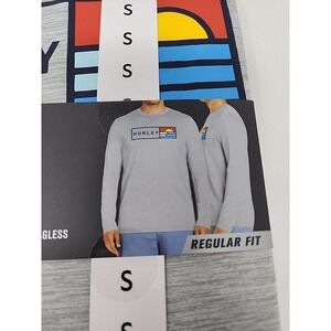 Hurley Men's Sunny Side Hybrid Stretch Tagless UV T-Shirt S Grey Fishing